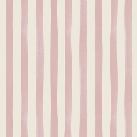 Watercolour Stripes - Candy & Cream
