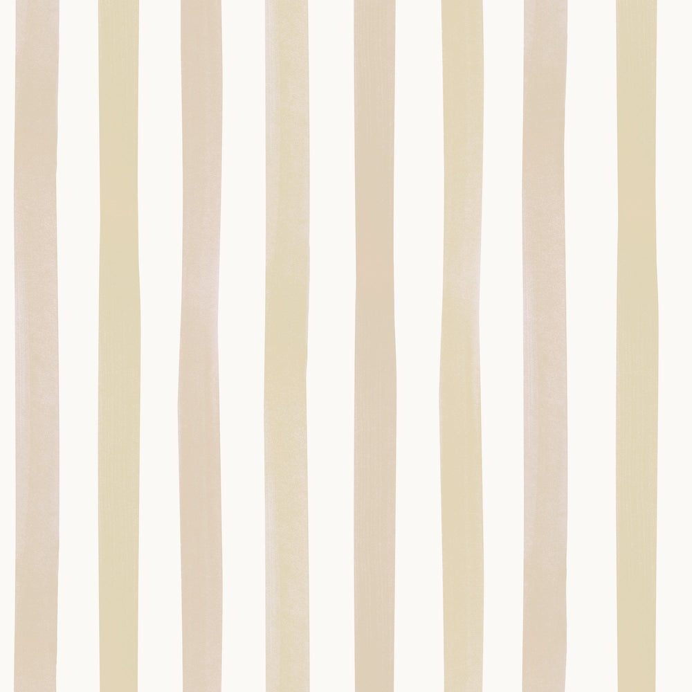 Watercolour Stripes Large - Fawn & Mustard