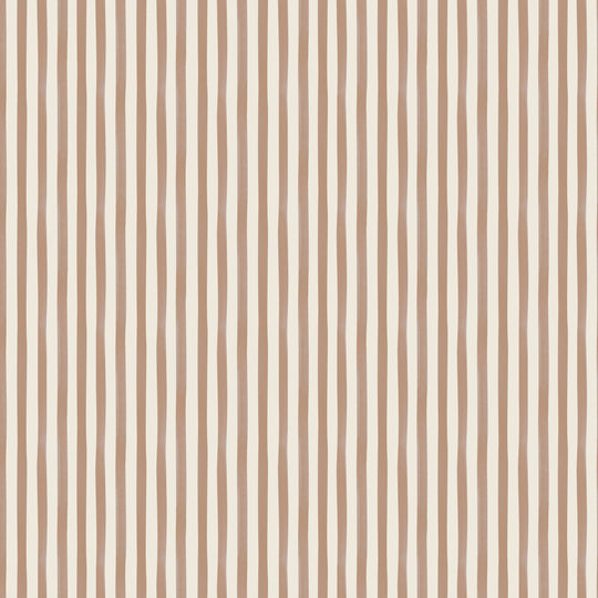 Watercolour Stripes - Terracotta & Cream