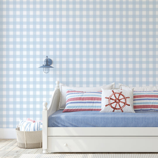 Gingham - Powder Blue
