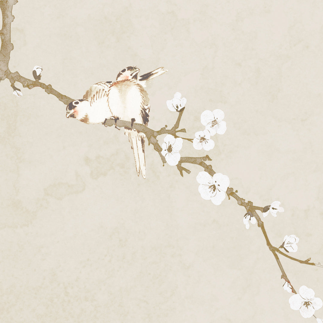 Japanese Birds of Spring - Flaxen