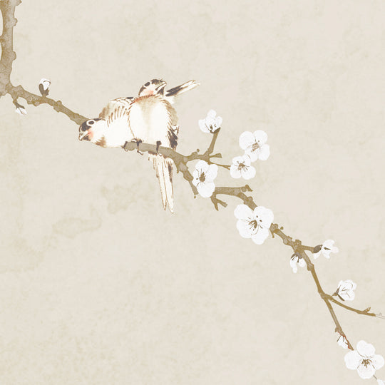 Japanese Birds of Spring - Flaxen
