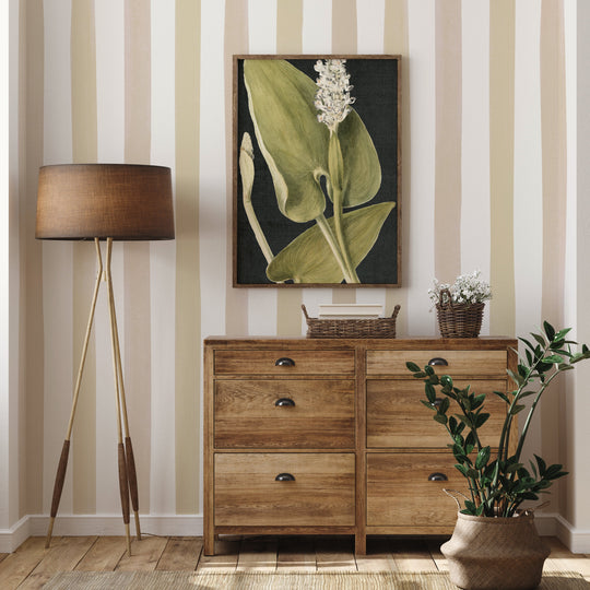 Watercolour Stripes Large - Fawn & Mustard