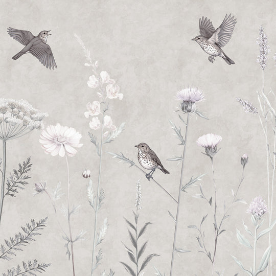 Whimsical Garden in Silver