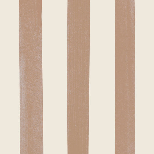 Watercolour Stripes - Terracotta & Cream