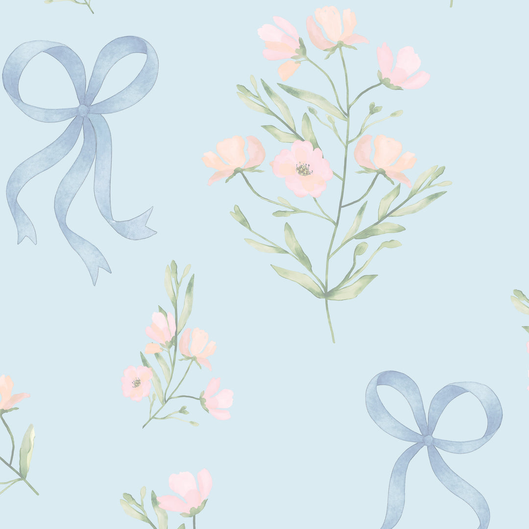 Preppy Posies - Powder Blue