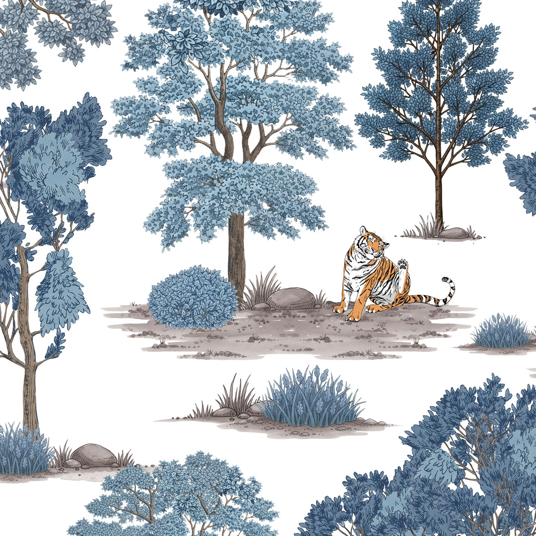 Tiger In The Woods - Blue