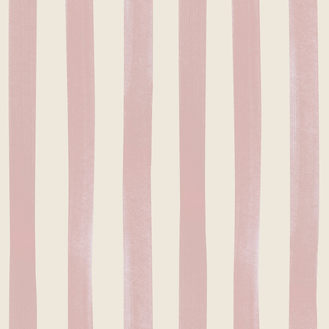 Watercolour Stripes Large - Candy & Cream
