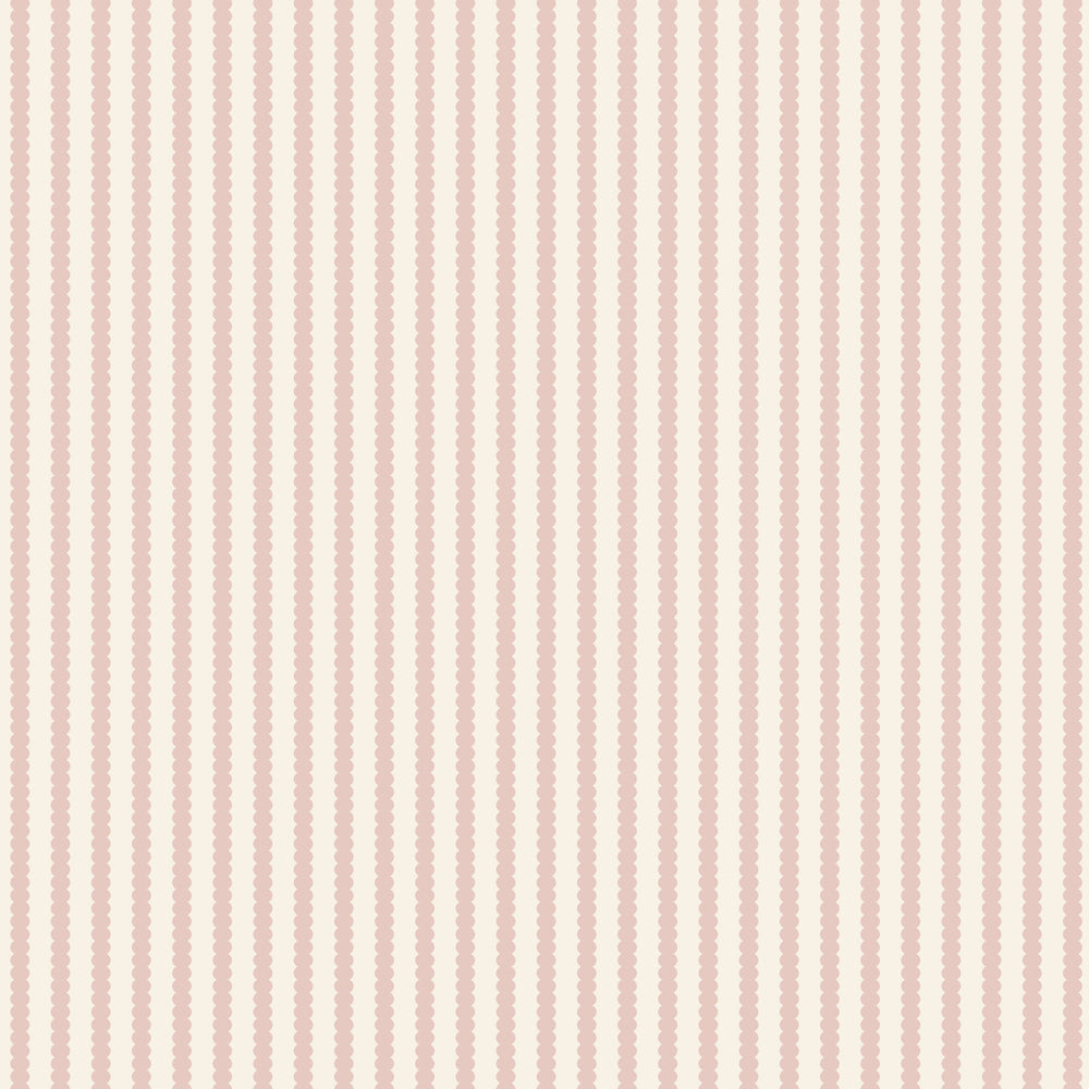Beady Stripes - Carnation & Cream