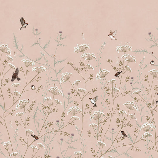 Whispering Thistle on Blush - Softer Tones and Fairies