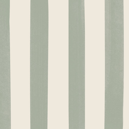 Watercolour Stripes - Sage & Cream
