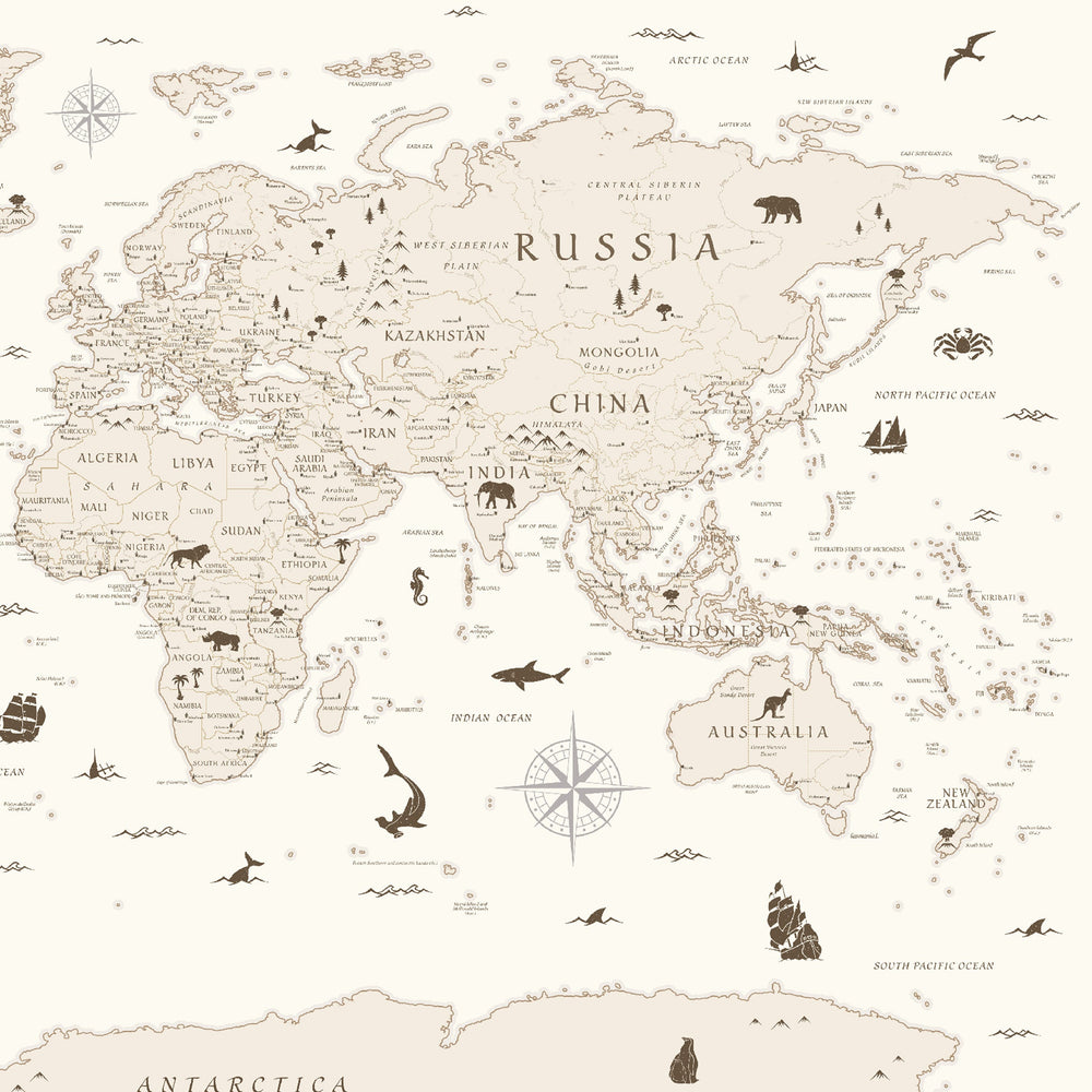 Antique Atlas in Ivory
