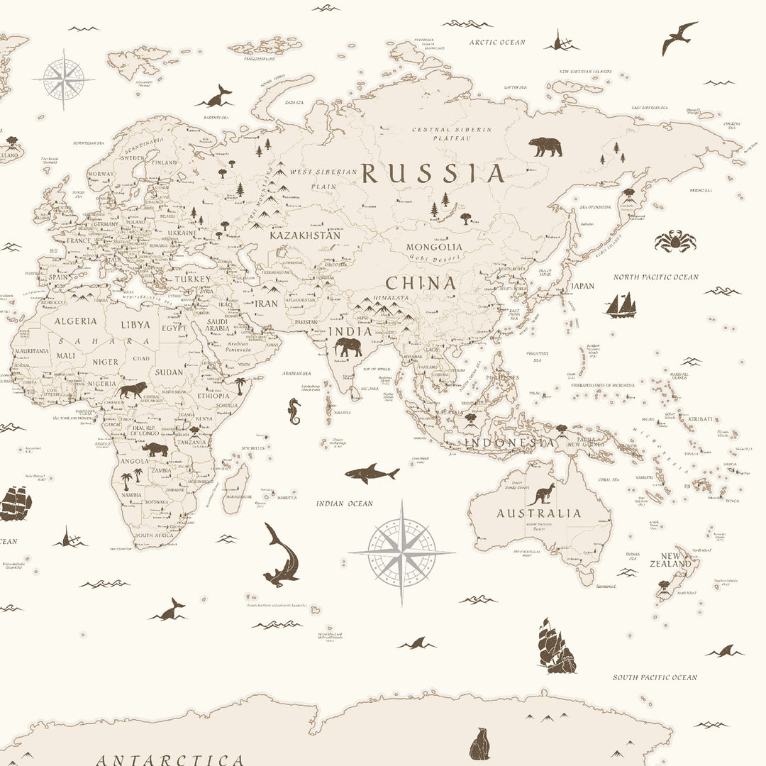 Antique Atlas in Ivory