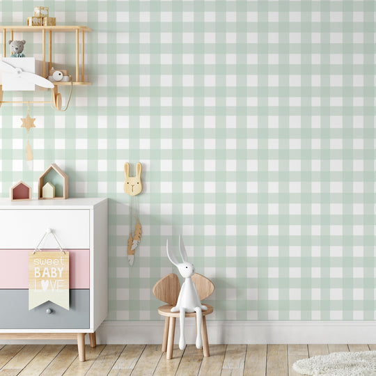 Gingham - Pale Green