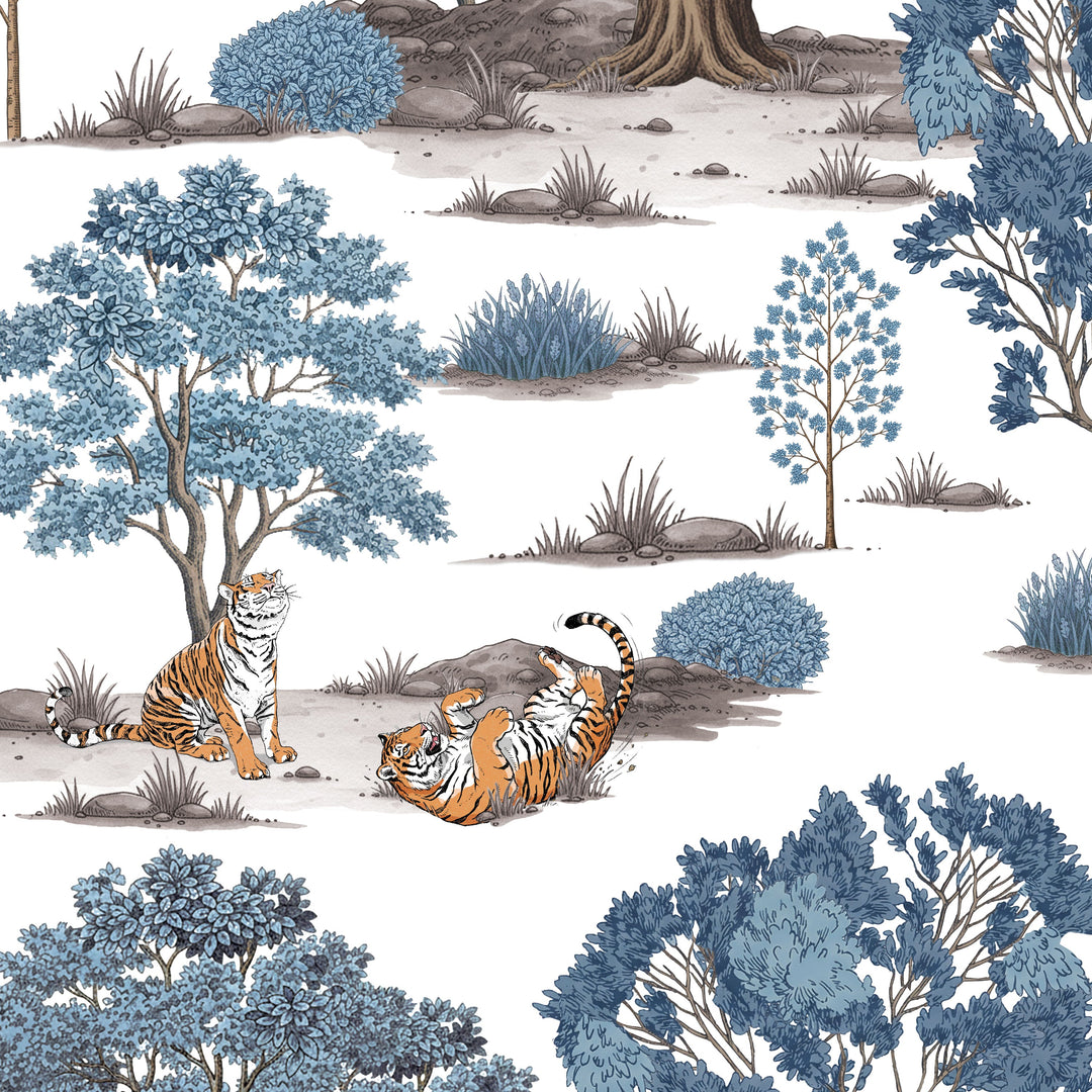 Tiger In The Woods - Blue