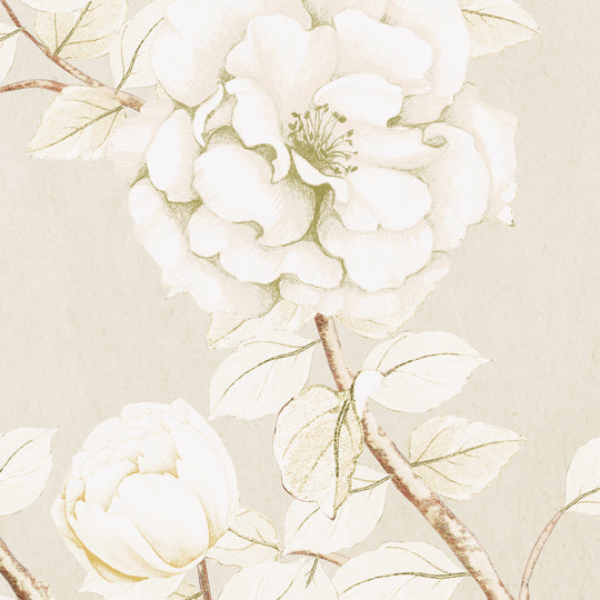 Peonies Garden - Pale Gold