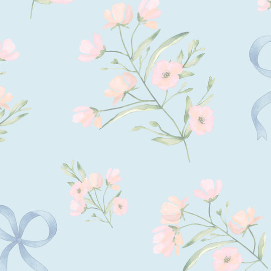 Preppy Posies - Powder Blue