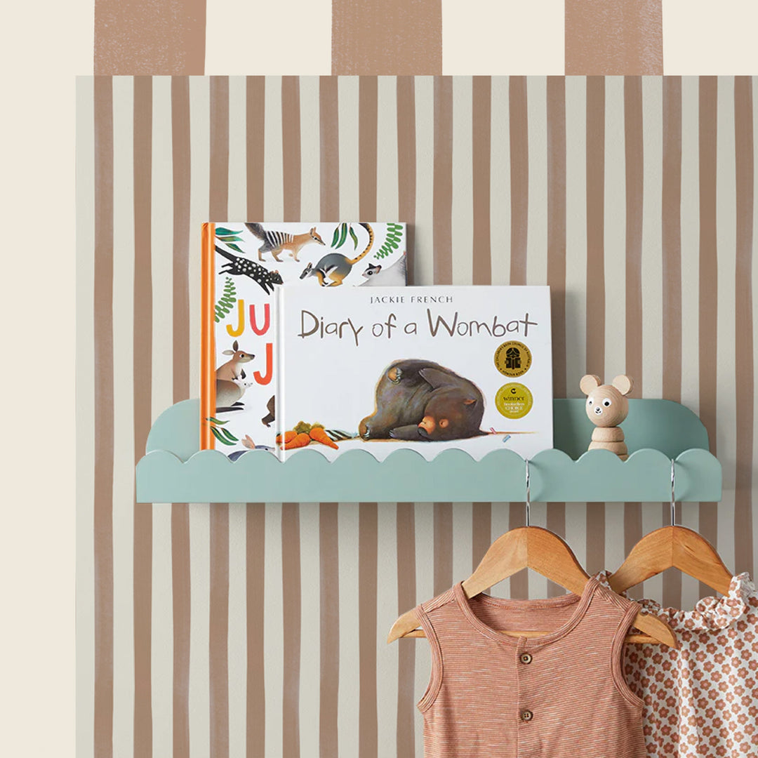 Watercolour Stripes - Terracotta & Cream