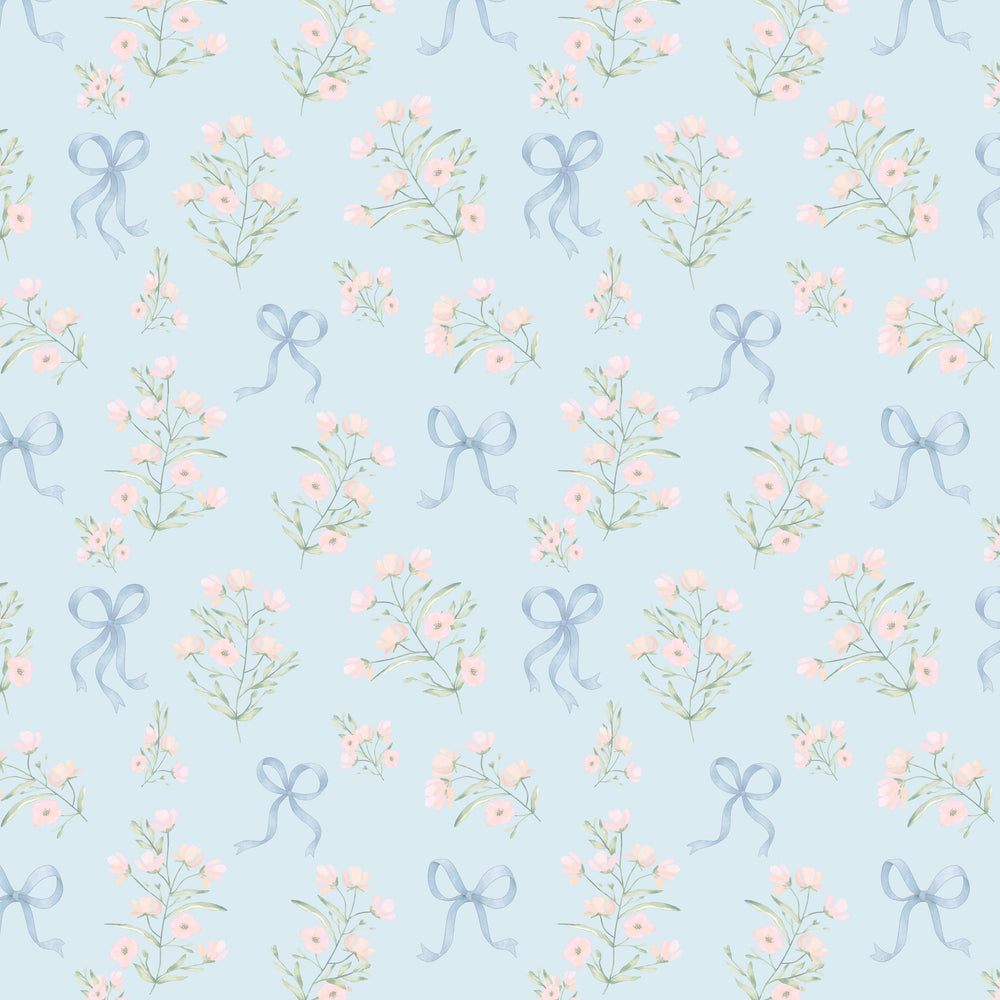 Preppy Posies - Powder Blue