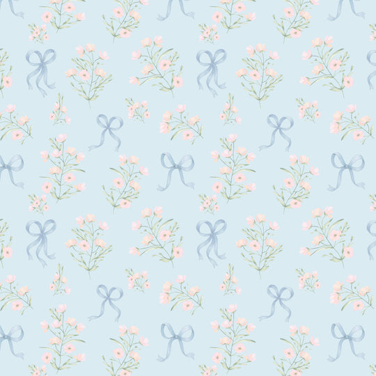 Preppy Posies - Powder Blue