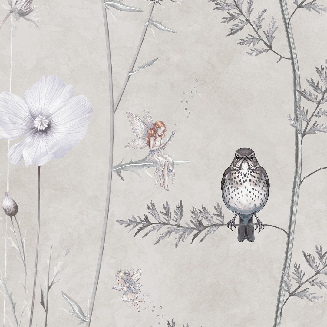 Whimsical Garden in Silver