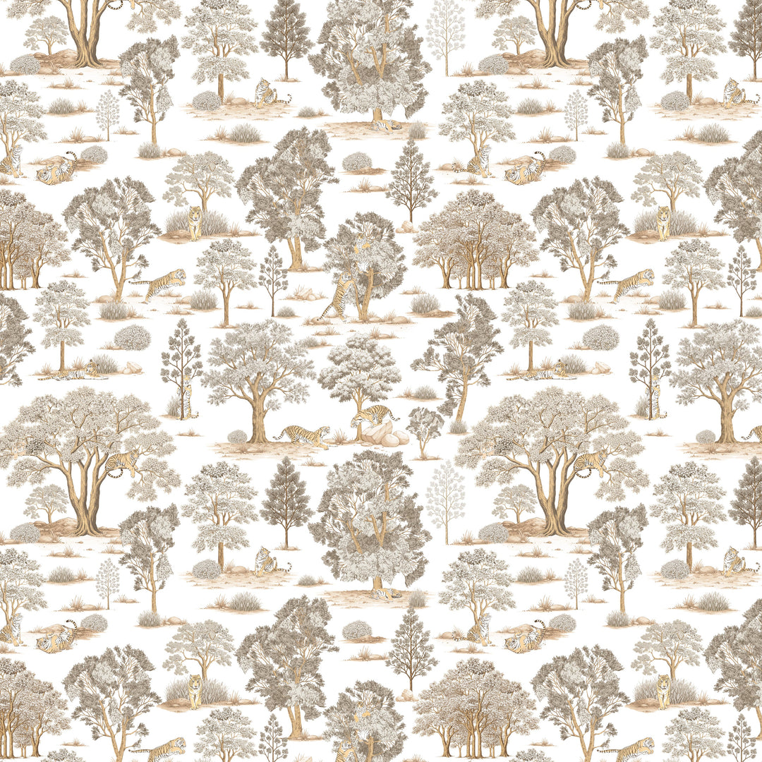Tiger In The Woods - Beige