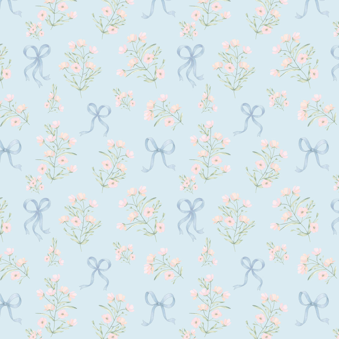 Preppy Posies - Powder Blue