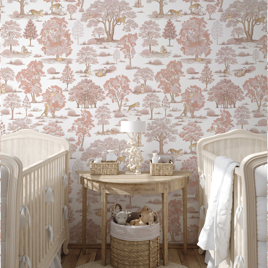 Tiger In The Woods - Pale Blush