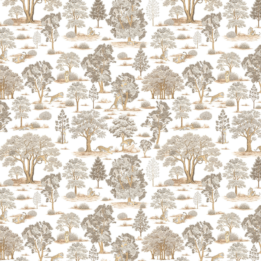 Tiger In The Woods - Beige