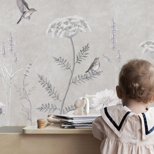 Whimsical Garden in Silver