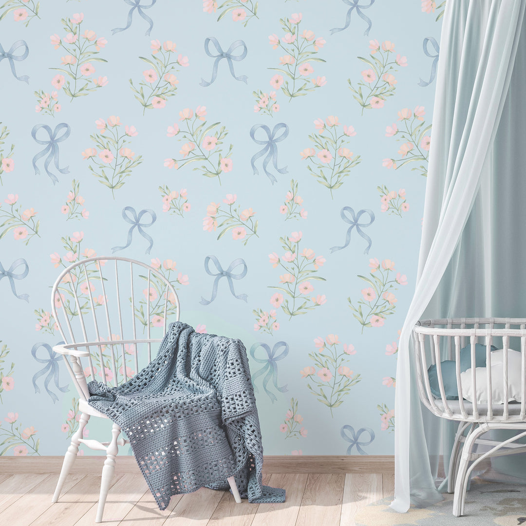 Preppy Posies - Powder Blue