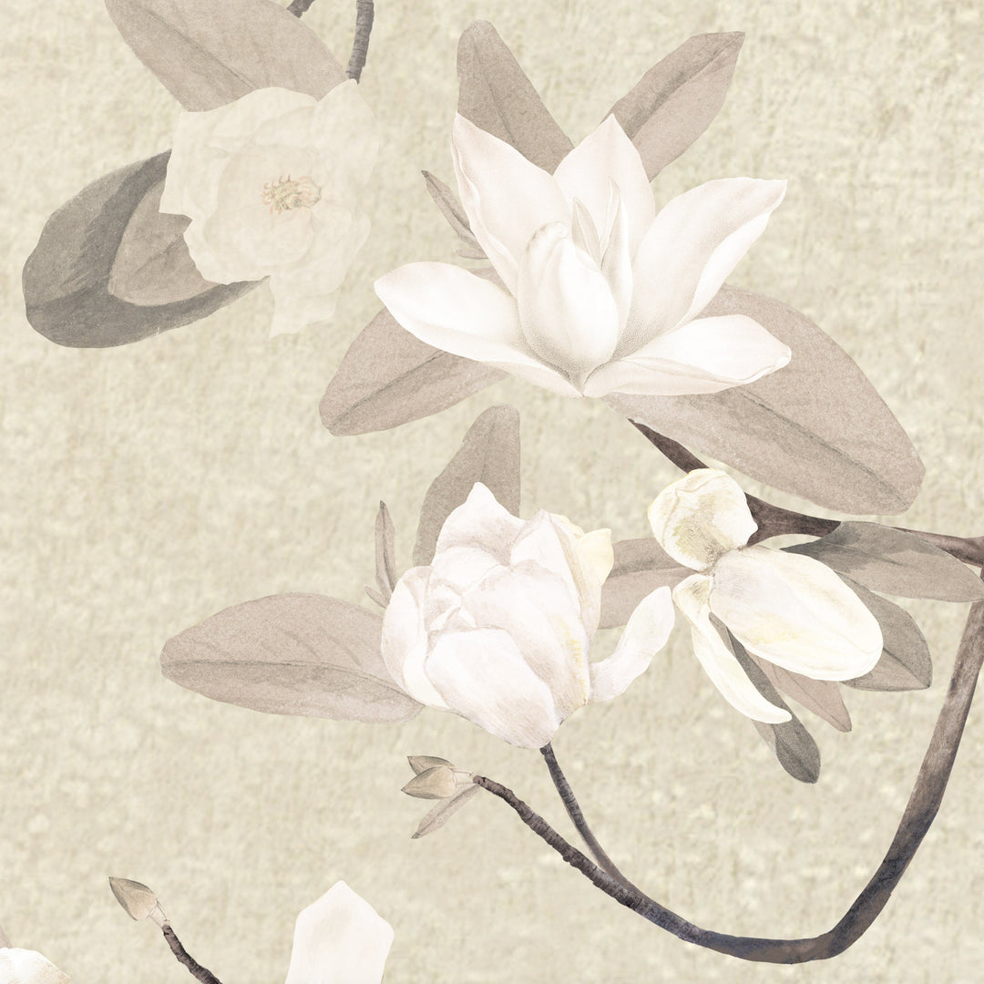 Magnolias on Burnished Gold