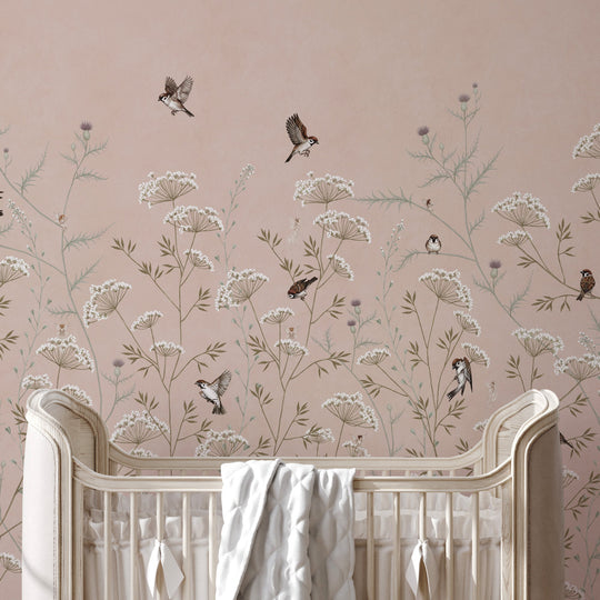 Whispering Thistle on Blush - Softer Tones and Fairies