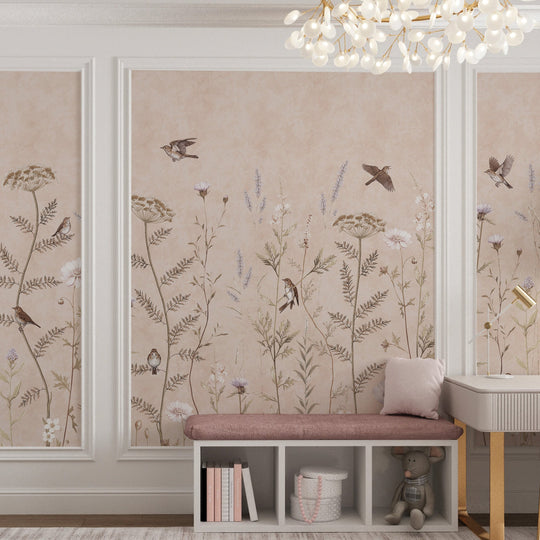 Whimsical Garden in Rose Gold