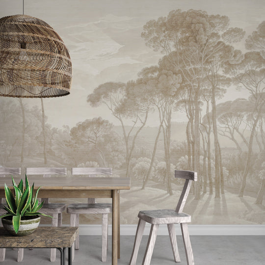 Umbrella Pines Study - Dusty Silk