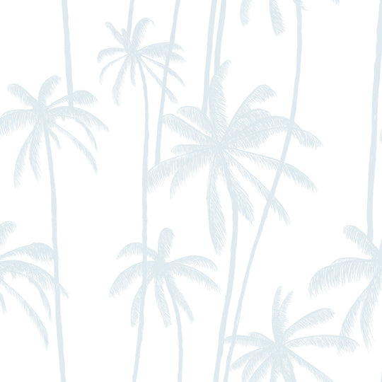California Palms in Cool Blue