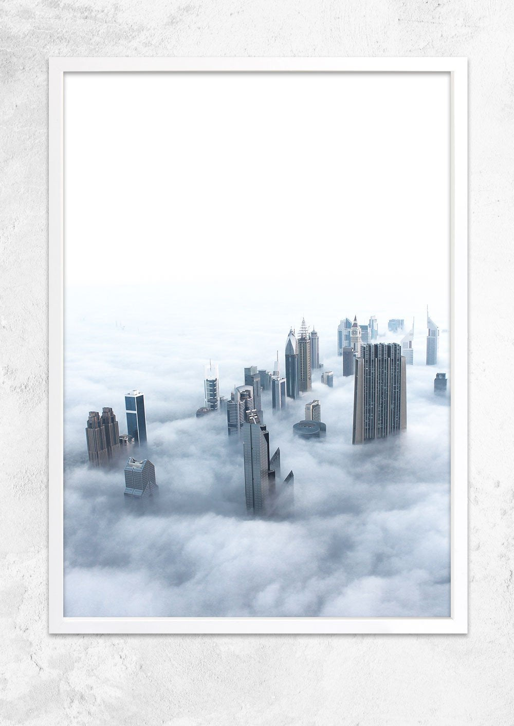 Foggy Dubai Skyline