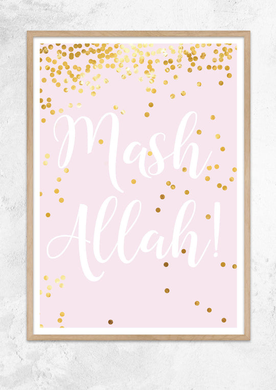 Mashallah! Pink and Gold
